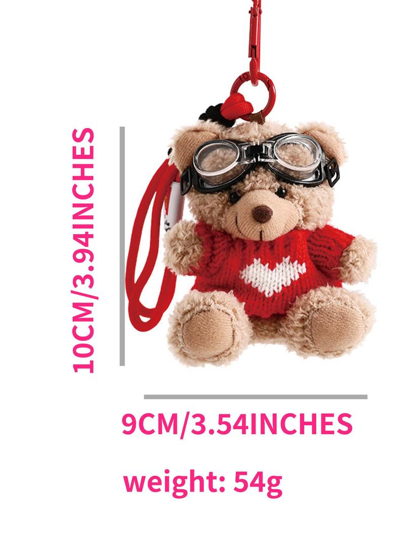 Product Introduction of Cute Bear Design Bag Charm, Cute Bear Bag Keychain, Bag Charm for Backpack, Crossbody Bag, Keychain, Fashion Accessories for Women & Men 1