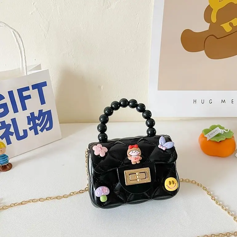 HYGGE-Tas Mutiara Jeli Stiker 3D Tas Selempang Anak Fashion 8