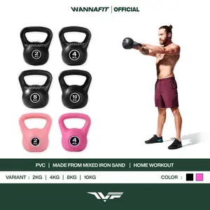 WANNAFIT Kettlebell 2kg 4kg 8kg 10kg | Alat Latihan Beban