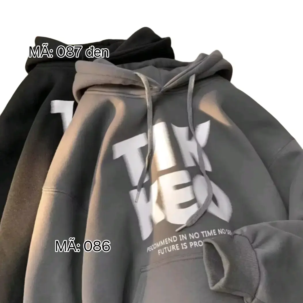 Áo khoác hoodie  35-55kg trở lại nón 2 lớp. nam nữ đều mặc được