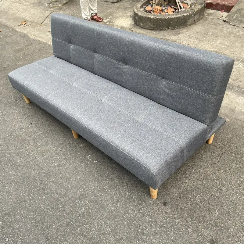 Ghế thông minh có thể làm giường ngủ dài 1m8 nệm cứng khung ván không lún xẹp giường sofa gấp gọn 4