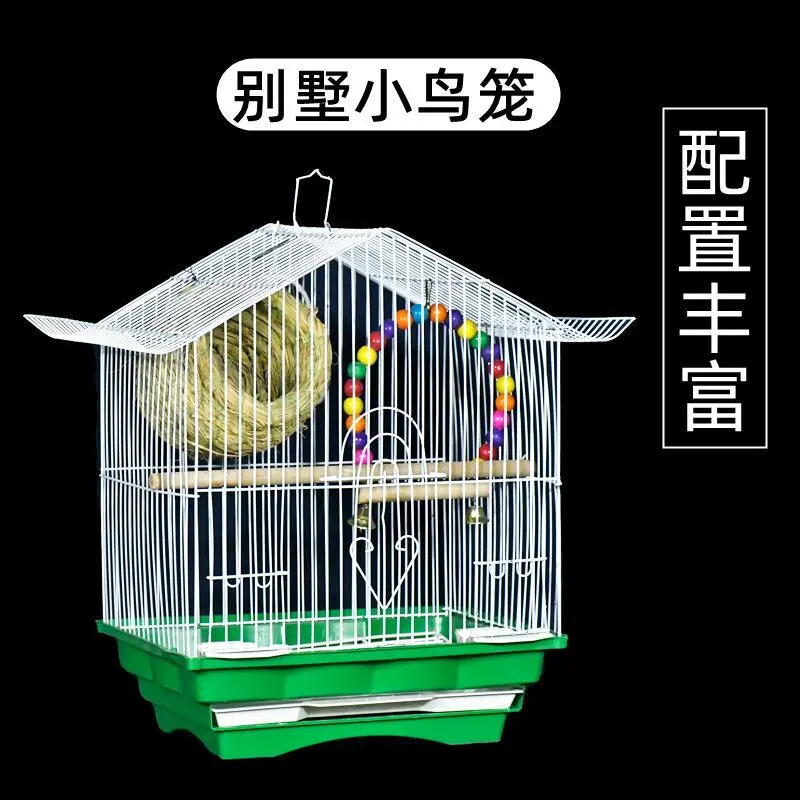 Lồng chim, Loại nhà biệt thự, Cỡ Nhỏ Thích hợp cho Budgie, Finch, Hoa mẫu đơn và Vẹt, Lồng chim cho chim Finch