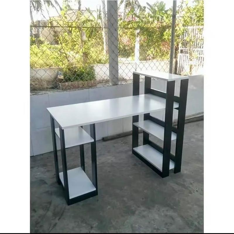 Bàn Làm Việc Máy Tính Lắp Ghép Đa Năng - Bàn Học Dáng Chữ L Kèm Kệ Sách