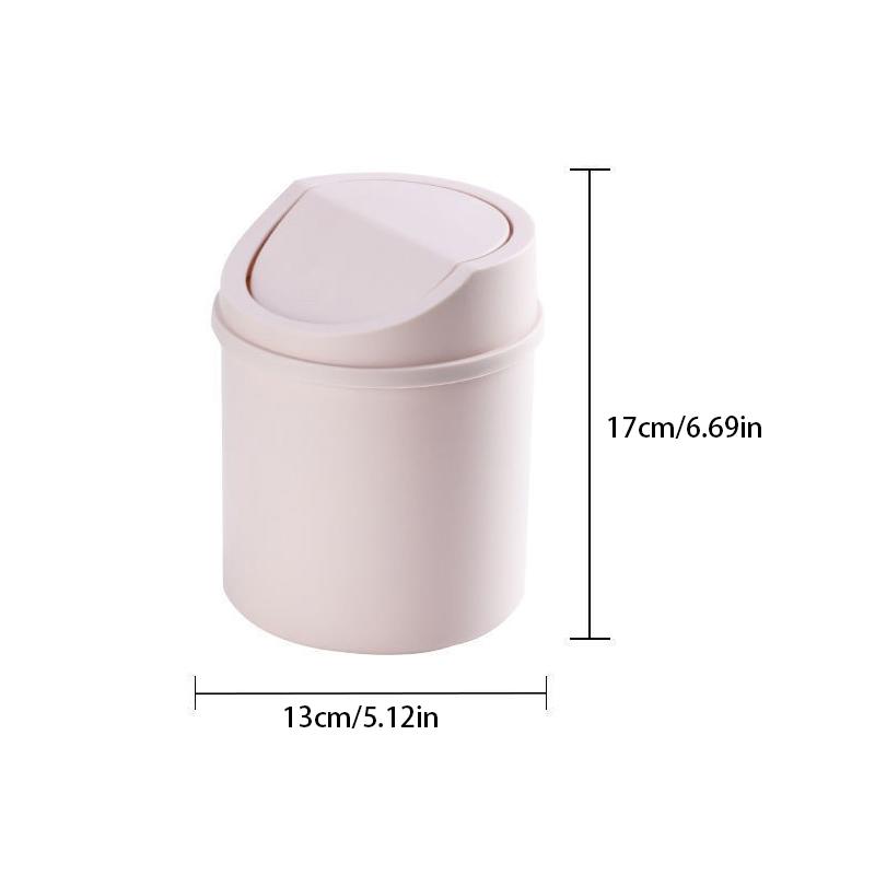 Product Introduction of Mini Desktop Bin Small Trash Can Tube With Cover Bedroom Trash Can Garbage Can Clean Workspace Storage Box Home Desk 21