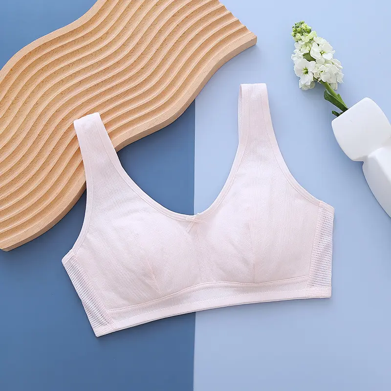 ÁO LÓT BÉ GÁI HAI LỚP CÓ LỖ THÔNG HƠI ÁO KHÔNG GỌNG CAO CẤP THÔNG THOÁNG TỪ 36-70KG 6