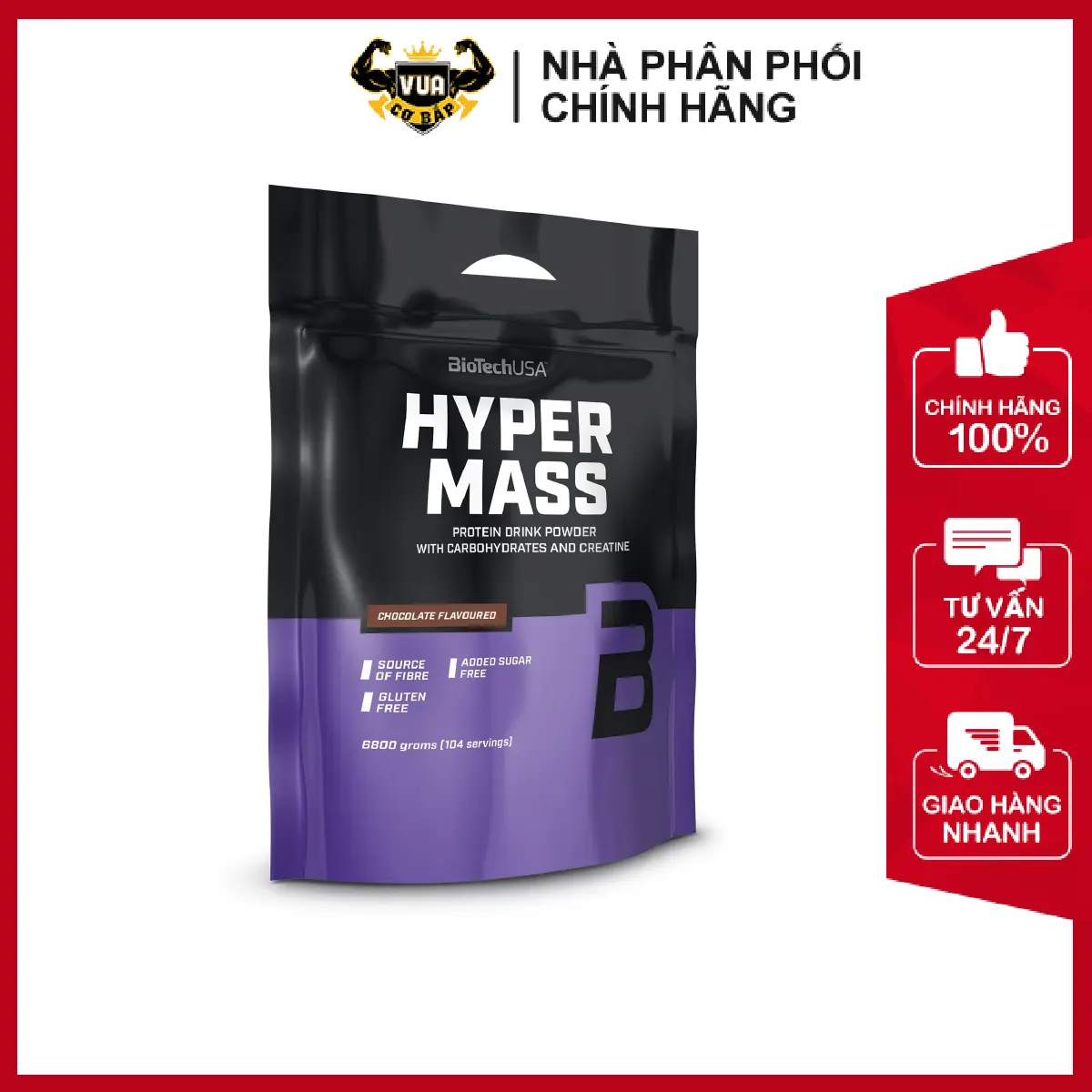 Bột Hyper Mass BioTechUSA - Hộp 4kg và Túi 6.8kg