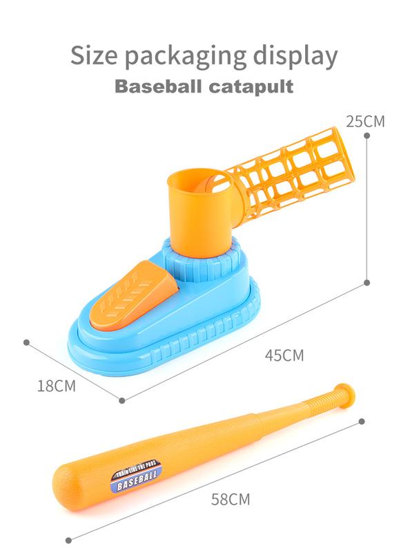 Product Introduction of A Set Children's Baseball Throwing Toys Automatic Ball Pitching Machine Launcher Kids' Toy Sports Leisure Training Sports Game 46