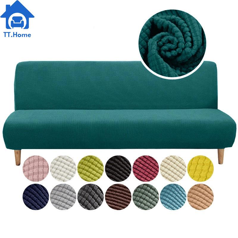 Vải bọc ghế sofa giường vỏ bọc chỗ bọc sofa bed ngồi không tay vịn