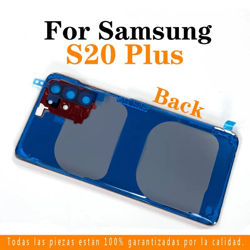 Vỏ nắp pin lưng, dành cho Samsung Galaxy S20 G980, S20 + Plus G985, S20 Ultra G988, có LOGO, kính pin, nắp lưng, vỏ cửa sau, bộ phận thay thế, với khung và dụng cụ ống kính 7