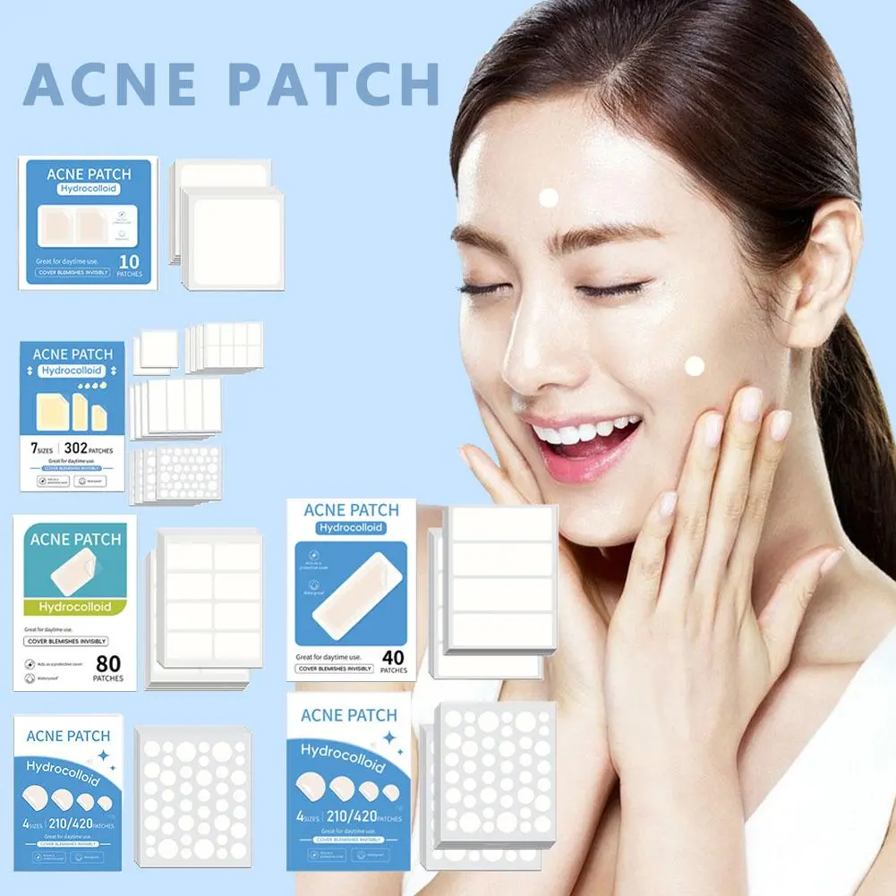 600pcs Combination Regular Acne Patch Mild And Non-irritating To Reduce Acne And Pimples, Improve Acne Skin, Contains Salicylic Acid