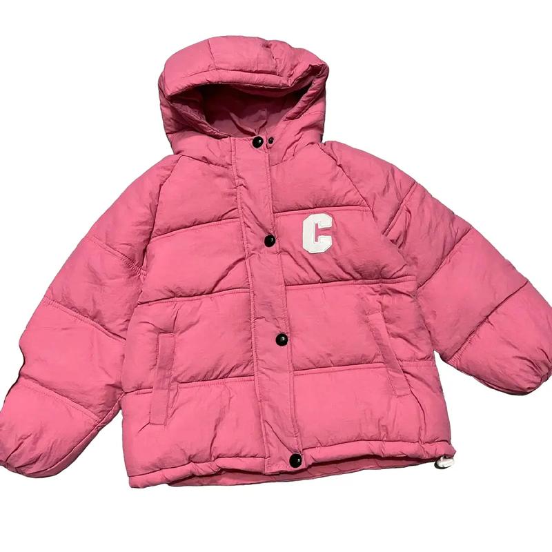 Áo khoác phao nhồi bông lót lông cho bé gái trai 15-30kg Jean Sơ Mi áo  phao