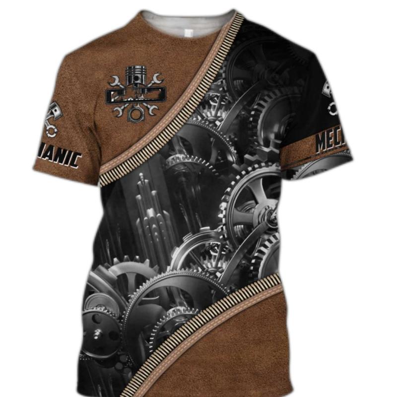 Product Introduction of Men's Fabric, Loose, Mixed with Geometric Tiger Print, Suitable for Outdoor Activities in Summer 19