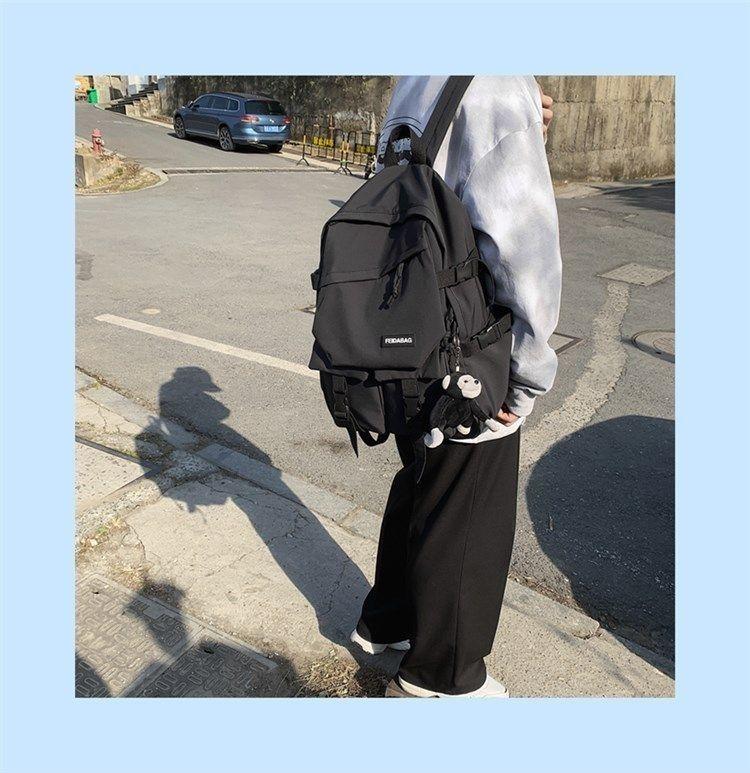 Product Introduction of Schoolbag Male High School Student Ins Fashion Cool Campus Backpack Female College Student Simple Large Capacity Backpack Korean Style 2024 20