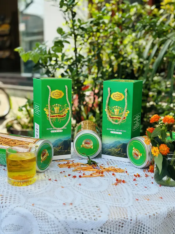 Com Bo 2h đông trùng hạ thảo Huy Cương  hàng gãy sấy thăng hoa  mỗi hộp 50g(Mua combo 2h được tặng thêm 1 gói vụn 10g) 8