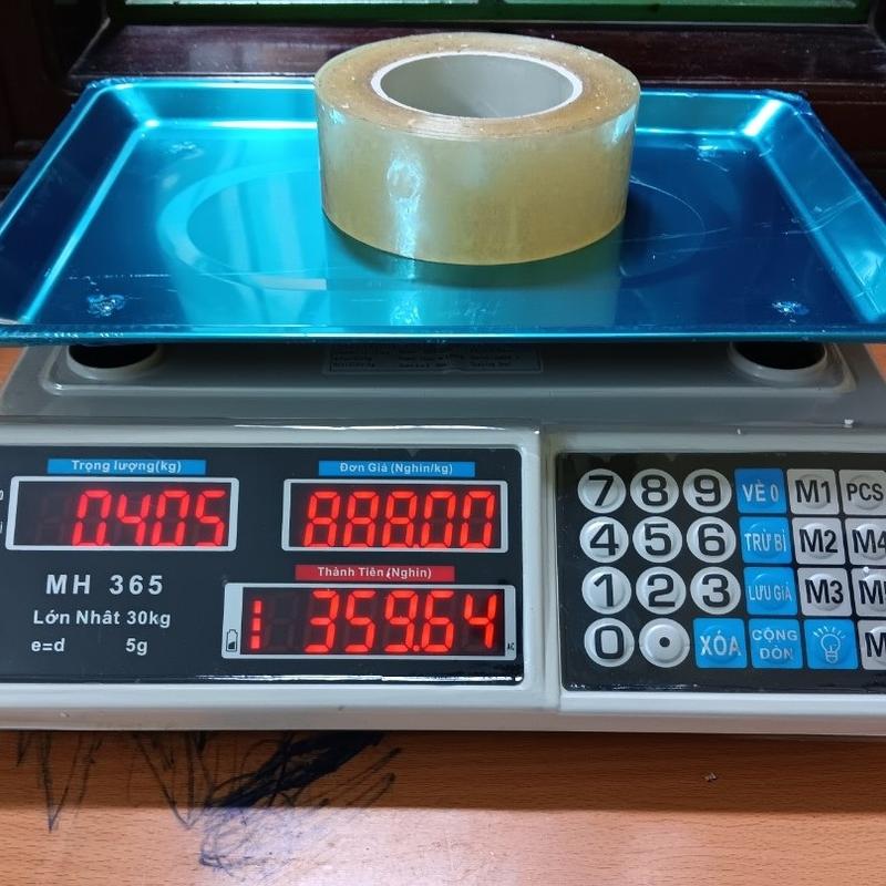 Cân điện tử tiếng Việt 30kg, màn hình 2 mặt, có bóng kính bảo vệ cân