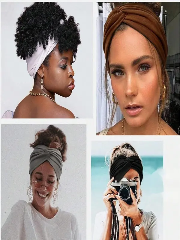 Women's Solid Color Hair Band, Casual Hair Accessories for Women & Girls, Minimalist Headwear Suitable for Thick Hair, Headbands Women, Knotted Headband 8