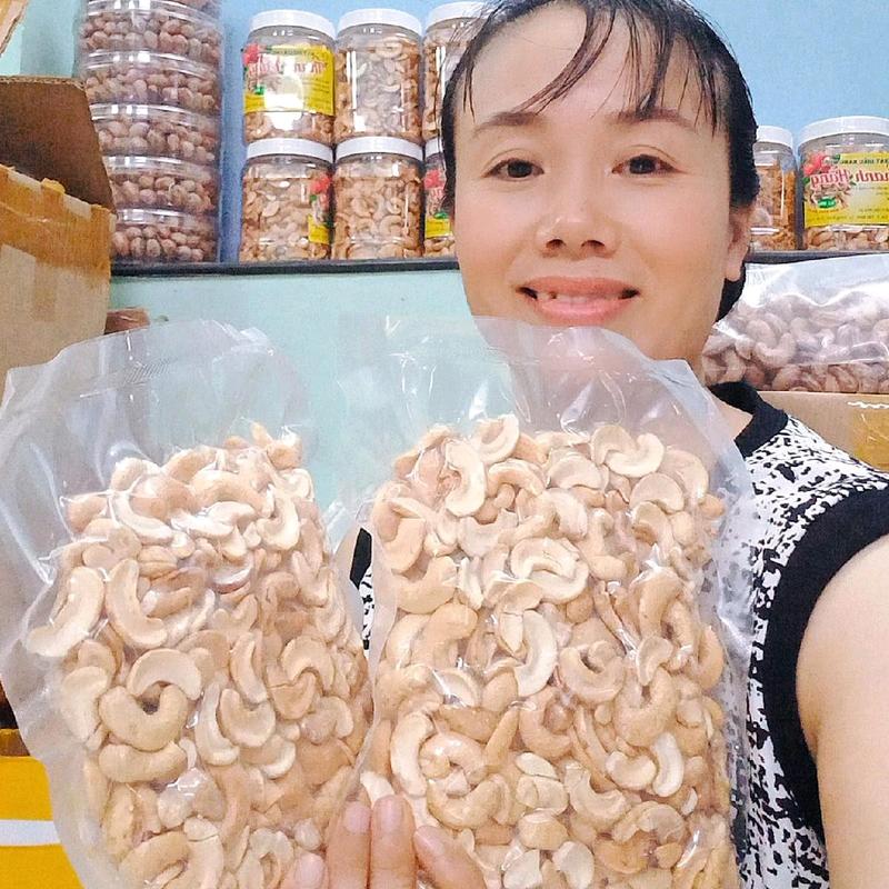 1 Kg HẠT ĐIỀU SẤY NGUYÊN VỊ BỂ  COMBO 2 BỊCH 500gr sạch vỏ đựng túi hút chân không Ăn Vặt Food Thức Ăn Snack Nuts