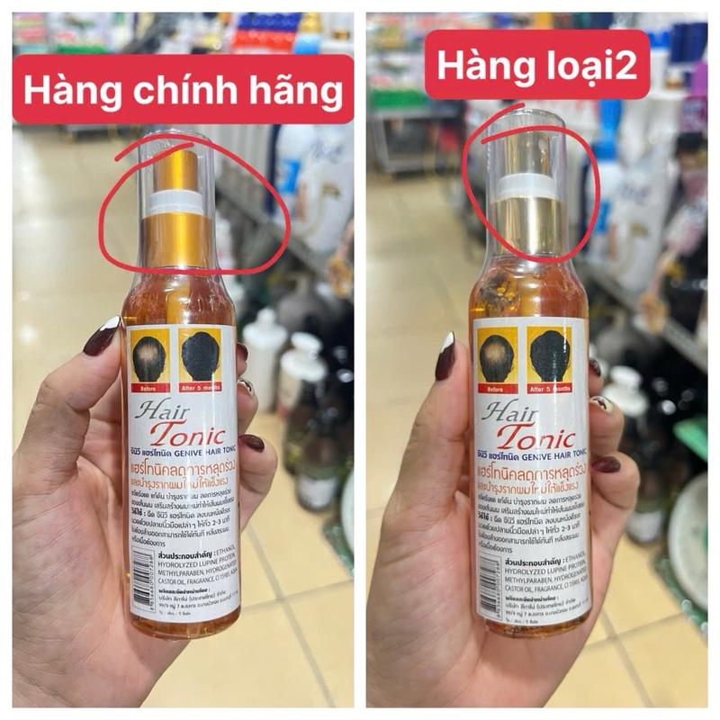 ￼[Hàng chính hãng] Combo 3chai Xịt và serum hỗ trợ kích mọc tóc và chân mày hỗ trợ mọc rậm và nhanh dài Genive Hair Tonic Thái Lan