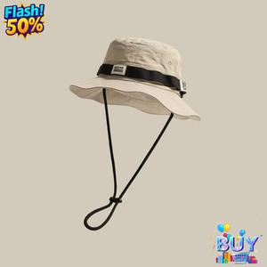 หมวกชาวประมงกลางแจ้งย้อนยุค, หมวกกันแดดฤดูร้อนใหม่สำหรับผู้หญิง, ปีกกว้าง, หมวกเดินป่า, ป้องกันรังสียูวี, ดีไซน์สวย, แฟชั่น, สต็อกพร้อม, เหมาะสำหรับผู้หญิงและผู้ชาย, 2025
