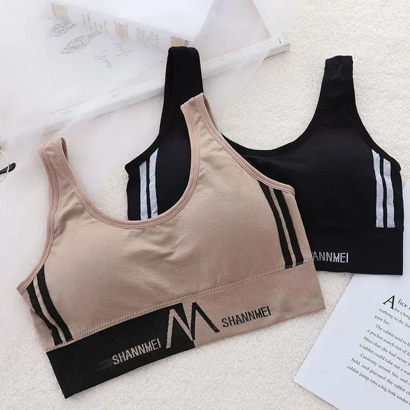 Korean U Back Bralette Women Yoga Sports Bra Wrapped Chest Vest Bra