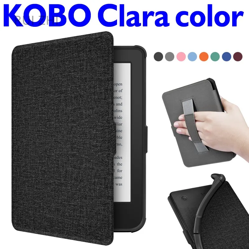 For Kobo Clara Color Colour Case 2024 6 Inch PU Leather Magnetic TPU Book Smart Sleep Shell for Kobo Clara Colour BW Cover
