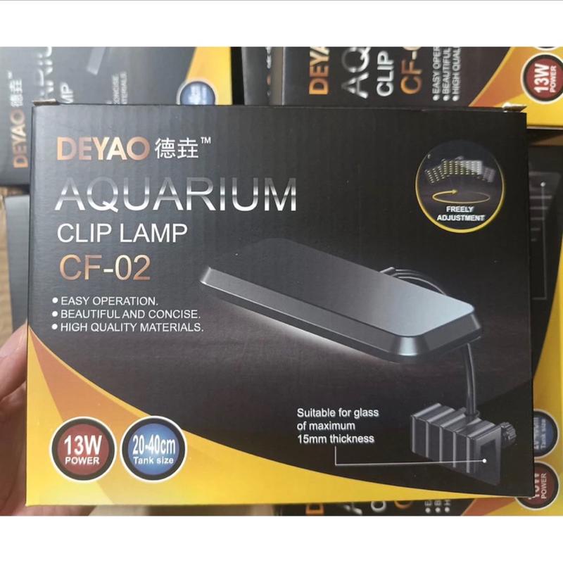 Deyao Đèn Led CF 02 Nano RGB - Cho Bể Thủy Sinh - Phụ Kiện Thủy Sinh - Đèn Cho Hồ Cá Cảnh - RGB 3 in 1 - Màu Sắc Ánh Sáng Trung Thực - - Phù Hợp Hồ 25-40cm