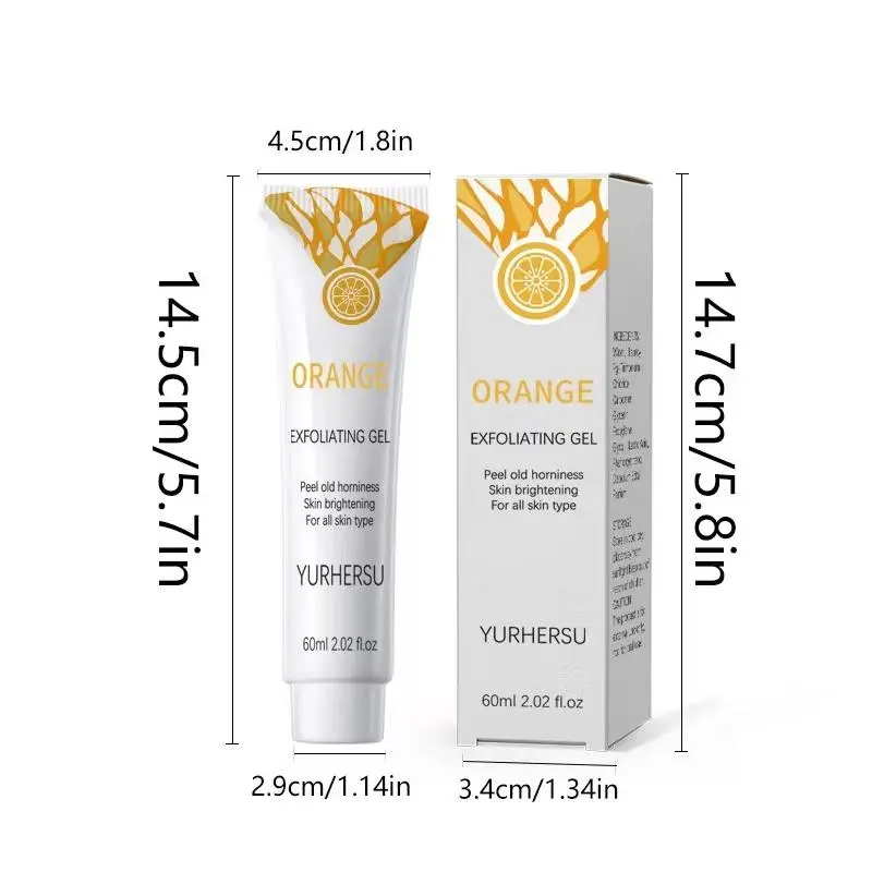 Body Scrub, 1 Count Exfoliating Gel for Face & Body, Body Scrubs & Peels for Daily Use, Exfoliating Dead Skin, Silky Smooth, Even Skin Tone, Enhance Radiance 1