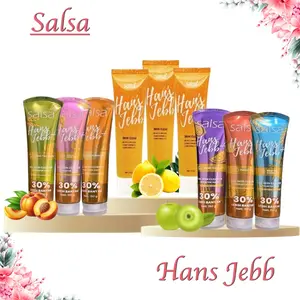 SALSA ~ SALSA HANS JEBB+ ISI LEBIH BANYAK 30% - Gel Skin Cleanser Eksfoliasi Perontok Daki dan Ketiak Hitam ~ Scrub Wajah Peeling Gel Niacinamide Brightening & Smooth Facial Exfoliating Gel Wajah
