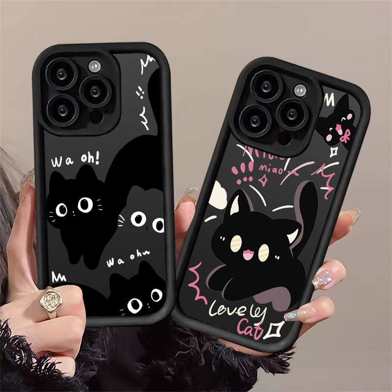 Casing Untuk hp Realme Note 60 Note 50 C63 C61 C65 C51 C51s C53 C67 C21Y C55 C15 C35 C30 C31 C20A C11 2021 Realme 10 11 9i 8i 6i 5 7i C30s C17 Narzo 50A Kartun Smart Cat Cute Kitty Couple Soft Case 2