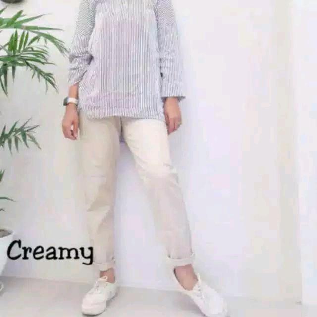 Celana Kerja Wanita Kantor Baggy Pants Panjang Slim Fit Korean Style/Baggy Pants Panjang American Drill Grade A 4