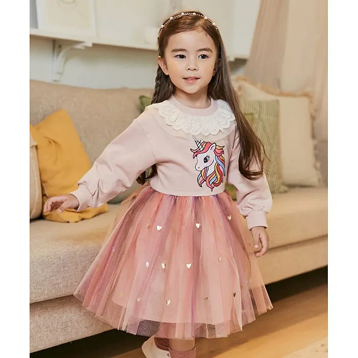 [363265] - Dress Fashion Trend Anak Perempuan - Motif Love Unicorn 2