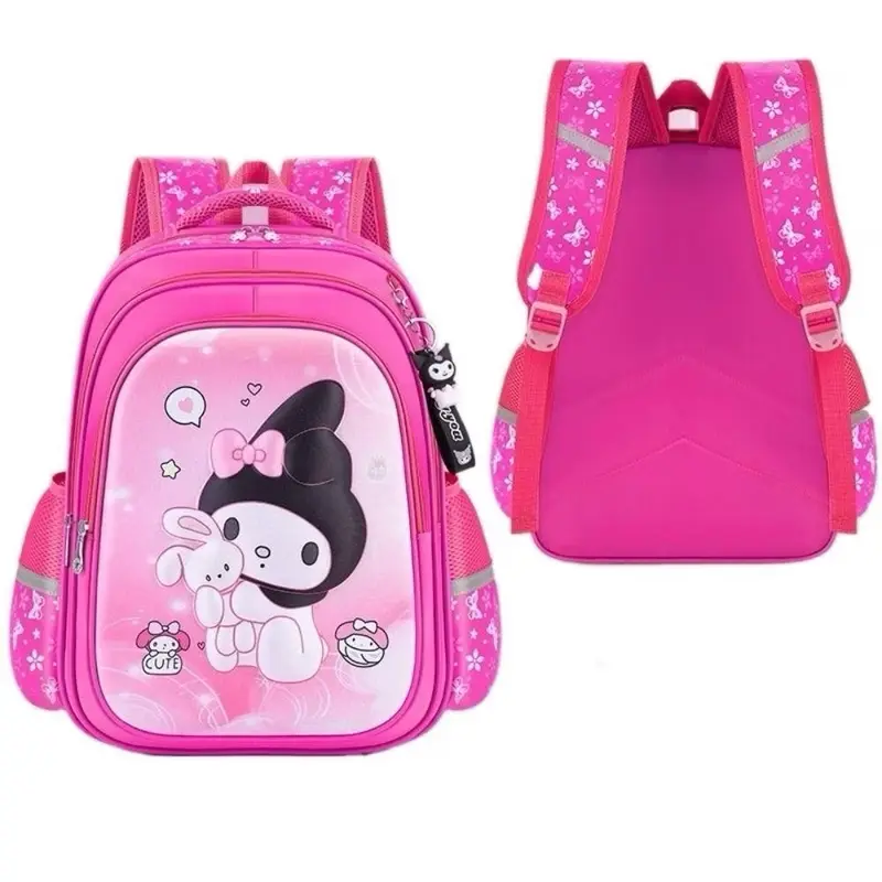 ￼Balo Kuromi 3D balo học sinh tiểu học balo cho bé gái - CHỐNG GÙ, CHỐNG NƯỚC, SIÊU NHẸ, SIÊU BỀN 5