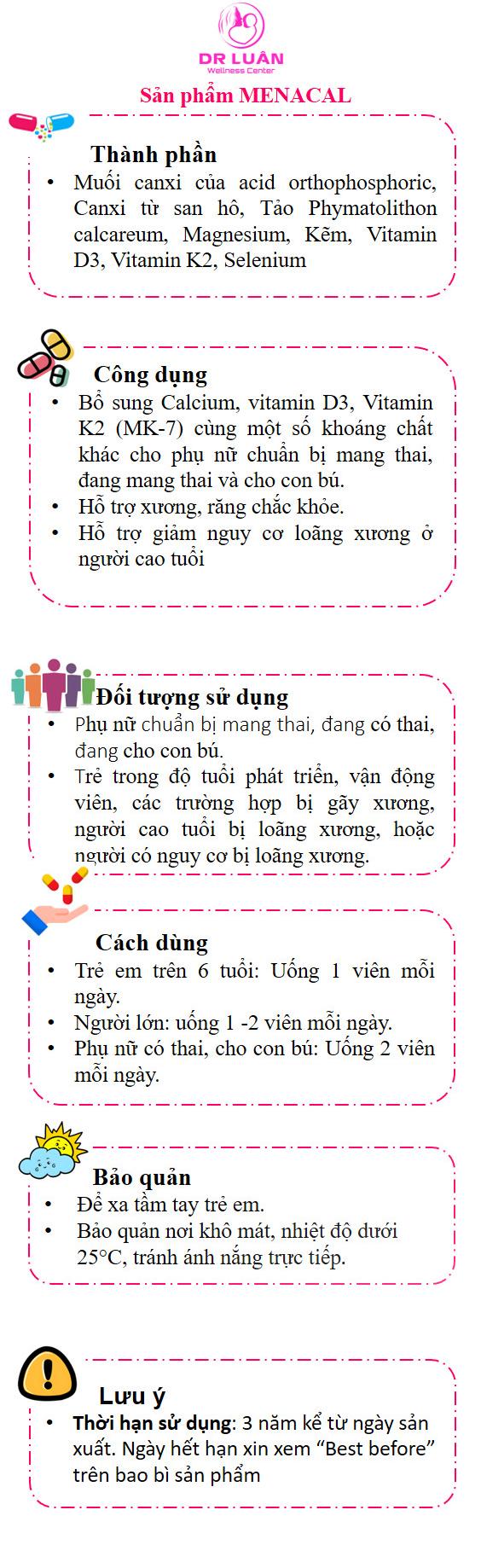 Product Introduction of Combo Bà Bầu: Thực Phẩm Bảo Vệ Sức Khỏe Cho Bà Bầu Kidimam, Sắt Ferrolip, Canxi Menacal, 5MTHF Bổ Sung Trước, Trong và Sau Thai Kỳ 0