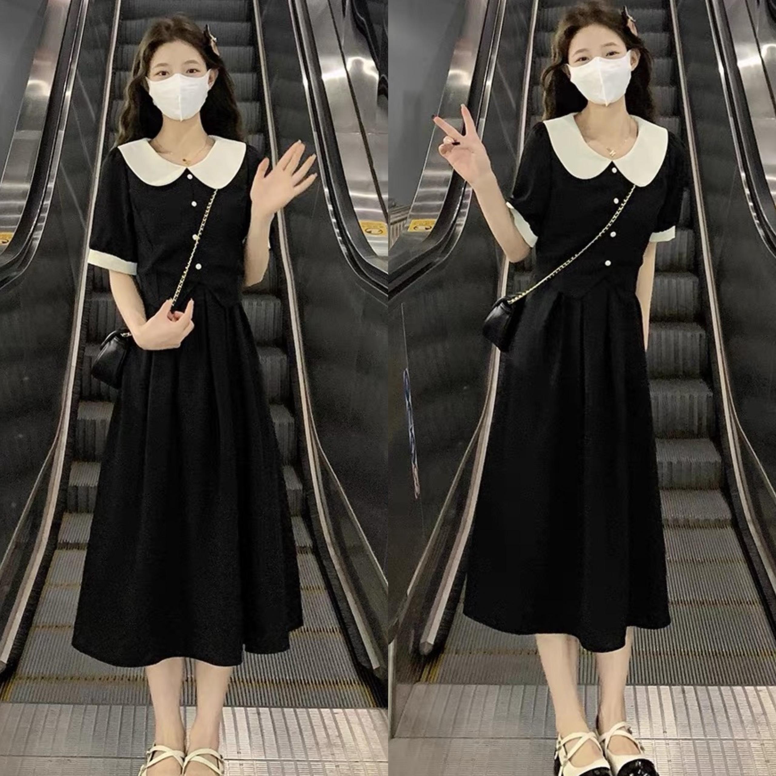 Thời Trang Bigsize Set Váy Dự Tiệc Cao Cấp Thanh lịch 50 - 100Kg Nữ Cotton Women Dress - A.1161