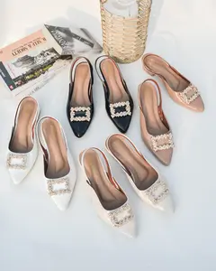 CZ - Cheung Kuedz 317 Sendal Sepatu Wanita Kode Variasi Kotak Mutiara Shoes