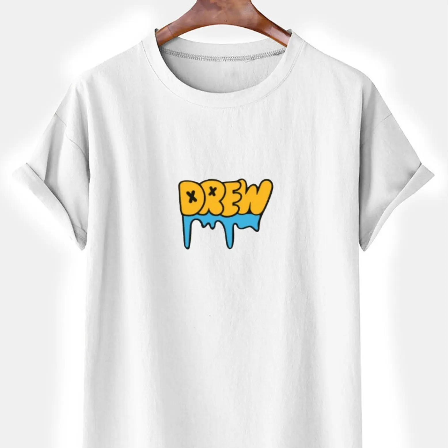 Kaos Unisex Kaos Pria Drew Pakaian Laki Laki Baju Cowok Kaos Lengan Pendek Oblong Distro Tshirt Man COD Katun
