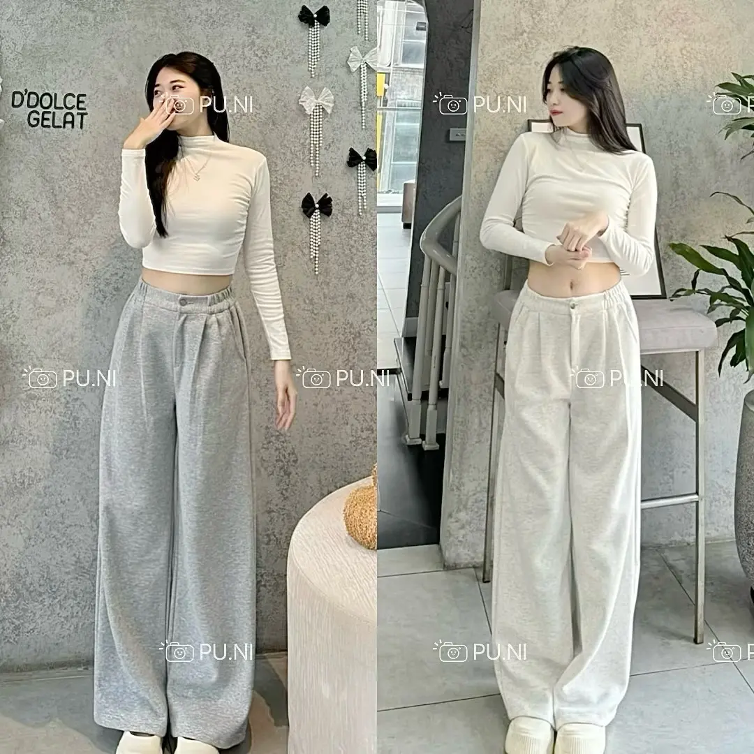 [CHẤT NỈ ÉP MỊN - KHÔNG XÙ] QUẦN NỈ ỐNG RỘNG 1 KHUY CHẤT NỈ ÉP 2DA DÀY DẶN FORM 2024 UNISEX (có túi sau) quan hack Nữ Women