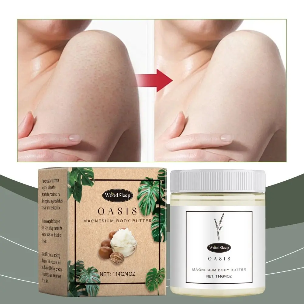 New 4OZ Mama-Bear Oasis Neuropathy Cream Deeply Moisturizes Skin Moisturizing Magnesium Cream Hydration Keep Soft Smooth Magnesium Body Butter for All Skin Types