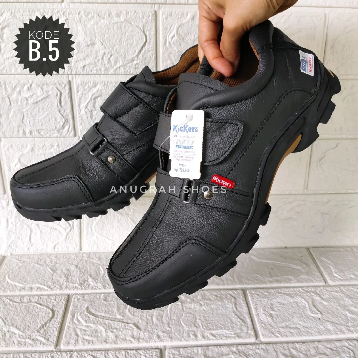 Sepatu pria kulit asli - Sepatu Kasual Pria Slip on Bahan kulit asli