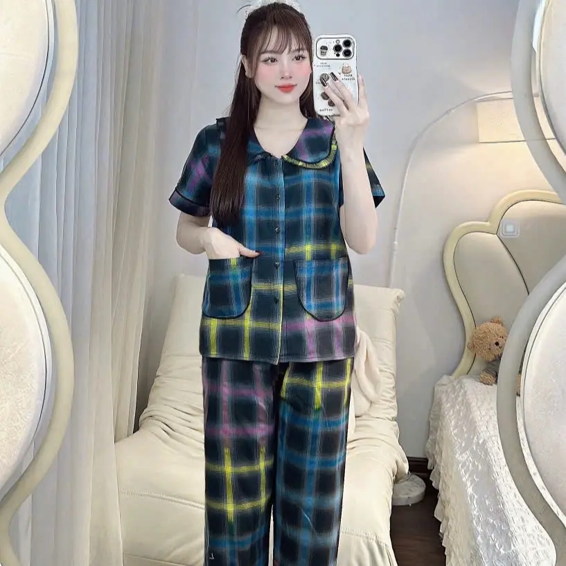Bộ đũi tiểu thơ dễ thương xinh xắn dành cho bạn trẻ set botieuthu set  quanaodep sét  bộ Women Nữ Top Áo đồ bộ tiểu thơ, bộ ngủ