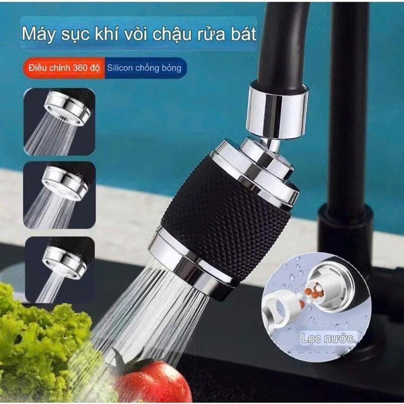 Vòi Lọc Xoay 720 °, Bộ Mở Rộng Vòi Chống Bắn Nước Có Thể Điều Chỉnh, Đầu Vòi…