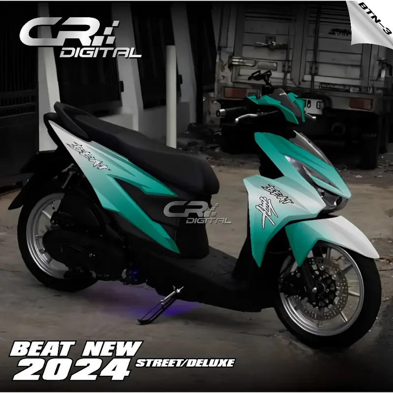 STIKER KEREN TERBARU Decal Sticker Honda Beat DELUXE 2024 COD FULL BODY NEW 6