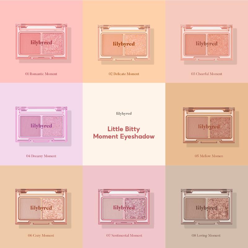 [TẾT] Bảng Phấn Mắt 2 Màu LILYBYRED Little Bitty Moment Eyeshadow 1.7g 5