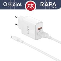 Gambar RAPAtech CH4095 POWER LITE I Dual Port 2.4A Charger + A to Micro Cable dari Liem Group Kota Administrasi Jakarta Barat 2 Tokopedia