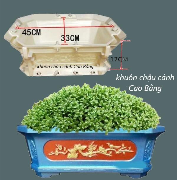 Khuôn đúc chậu cảnh chữ nhật 45 - chất liệu nhựa ABS cao cấp