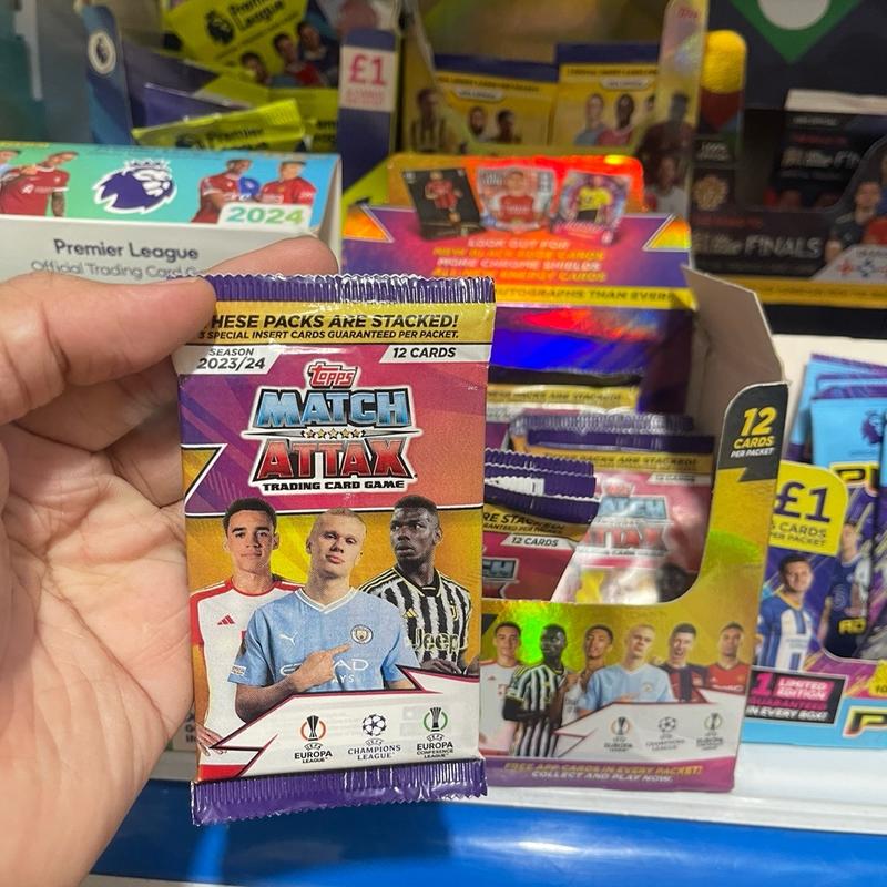 [ Pack Lẻ 3 Insert ] Match Attax Champions league 2023/24 23/24 ( Pack 12 thẻ ) ( 3 insert )