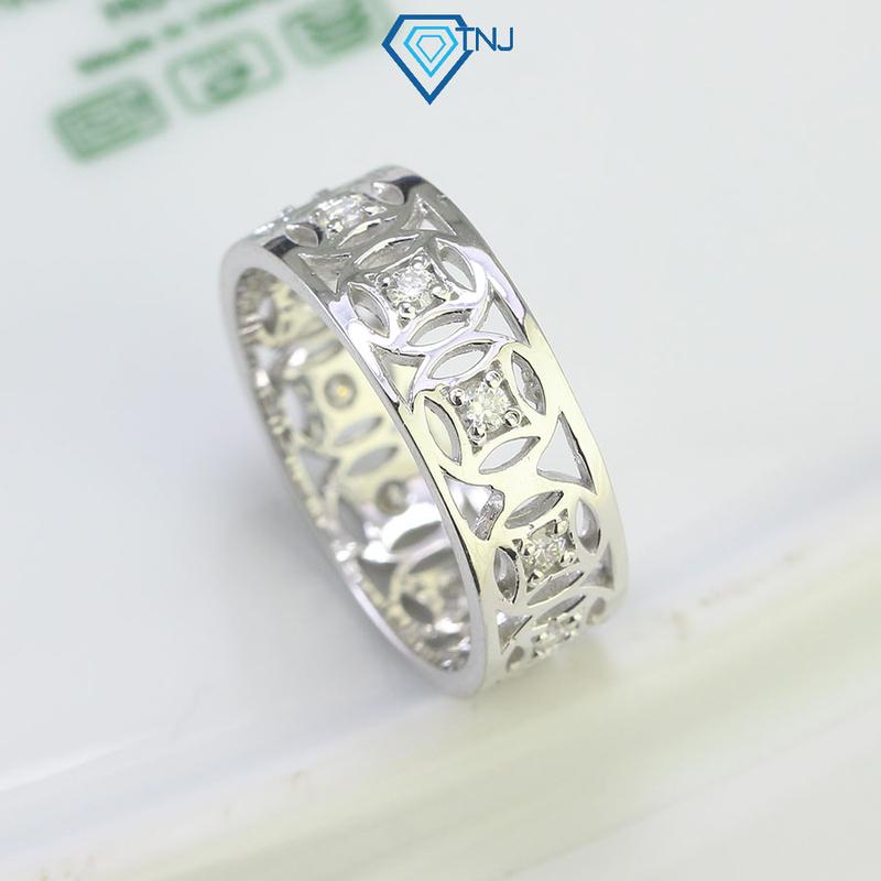 Nhẫn bạc nam kim tiền đính full kim cương nhân tạo Moissanite cao cấp NNAM0122