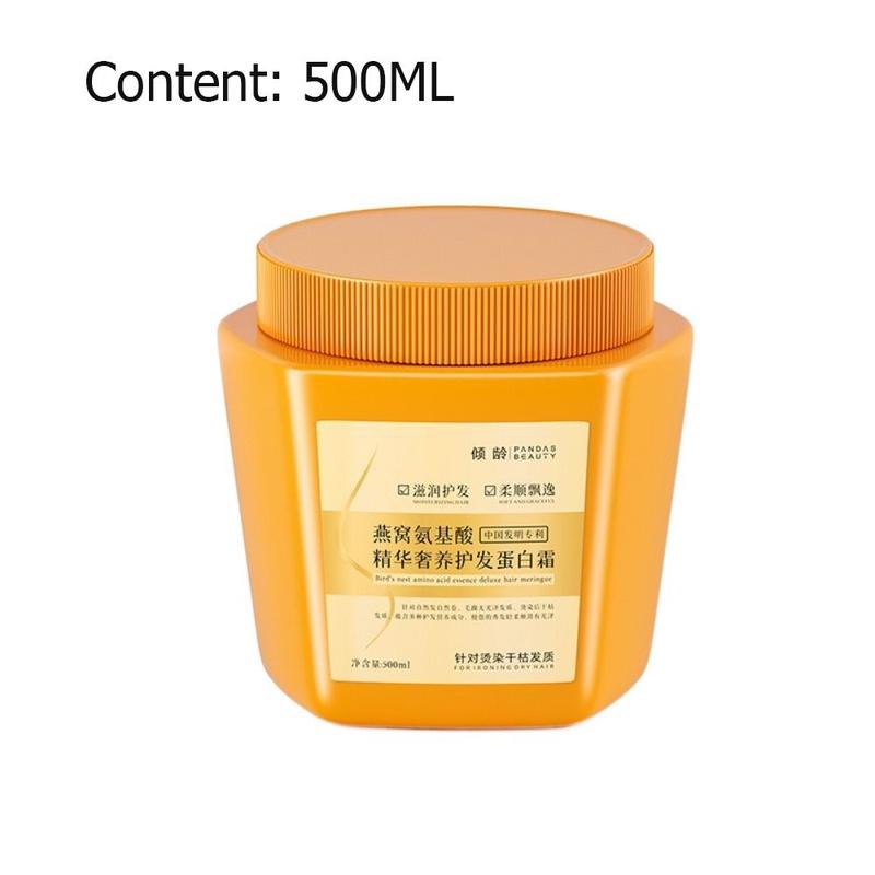 New 500ml Hair Care Facial Mask Deeply Nourishes Improves Irritability Hair Repair Mask Damaged Care Large Capacity Hair Care Cream for Hair 4
