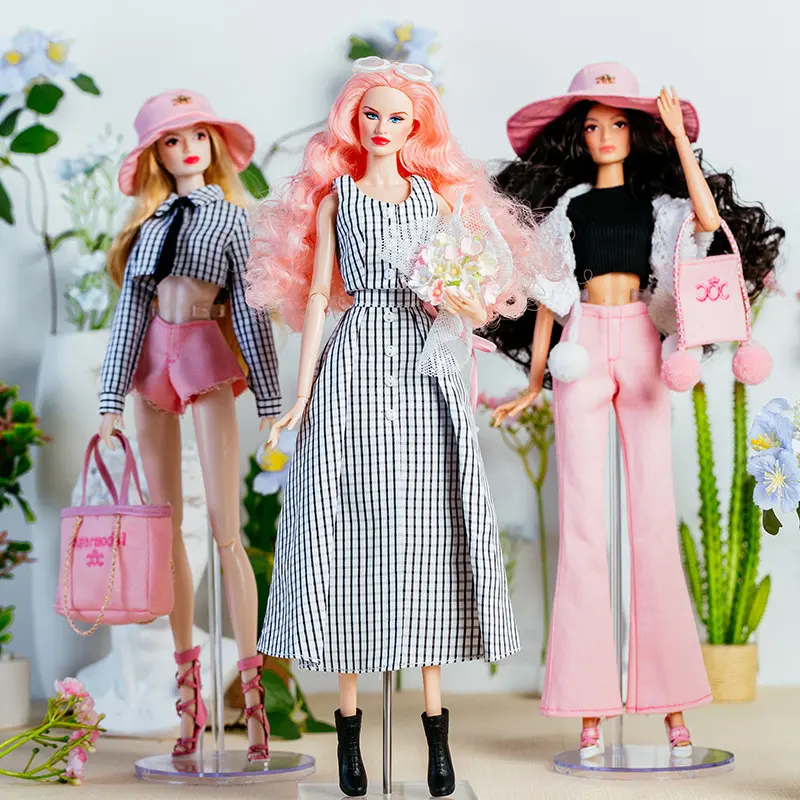 Xianxian supermodel original fashion spring and summer series-light oxygen girl princess doll dress-up toys clothing accessories Xianxian princess new fashion casual style dress-up set