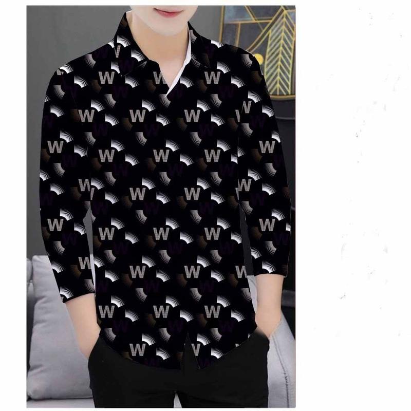 ÁO SƠ MI NAM TAY DÀI HỌA TIẾT TRANG NHÃ IN 3D KHÔNG PHAI MÀU SẮC NÉT VẢI LỤA MỀM MẠI NHẸ THOÁNG 40-95KG Menswear